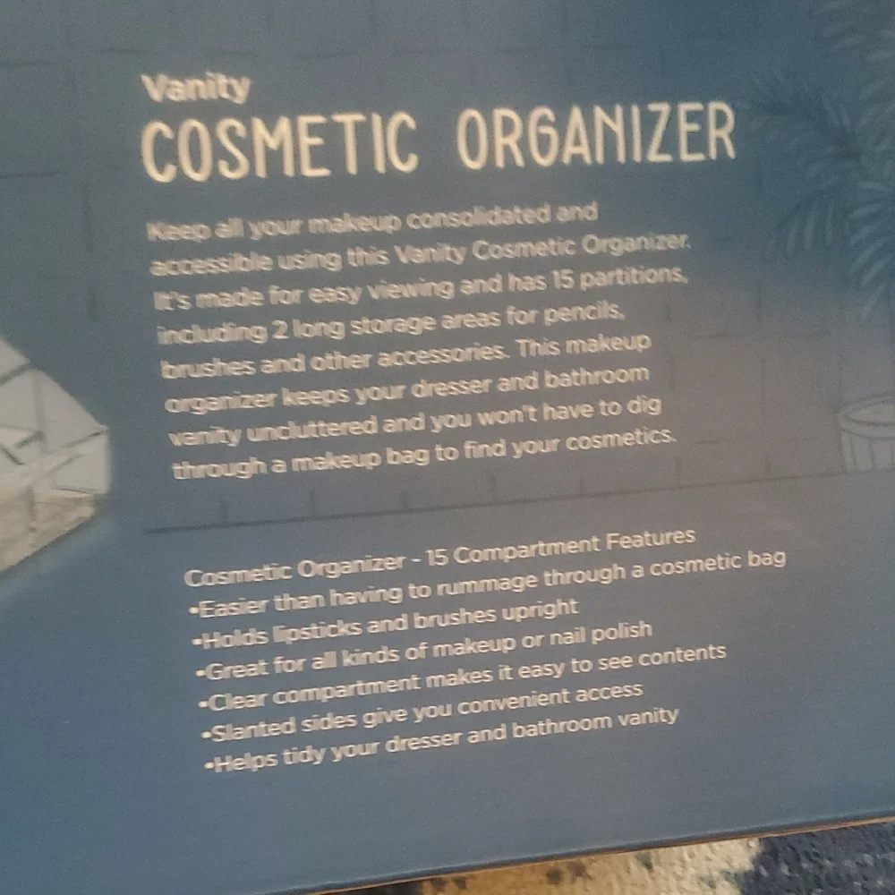 Wayland Vanity Cosmetic Organizer - Clear